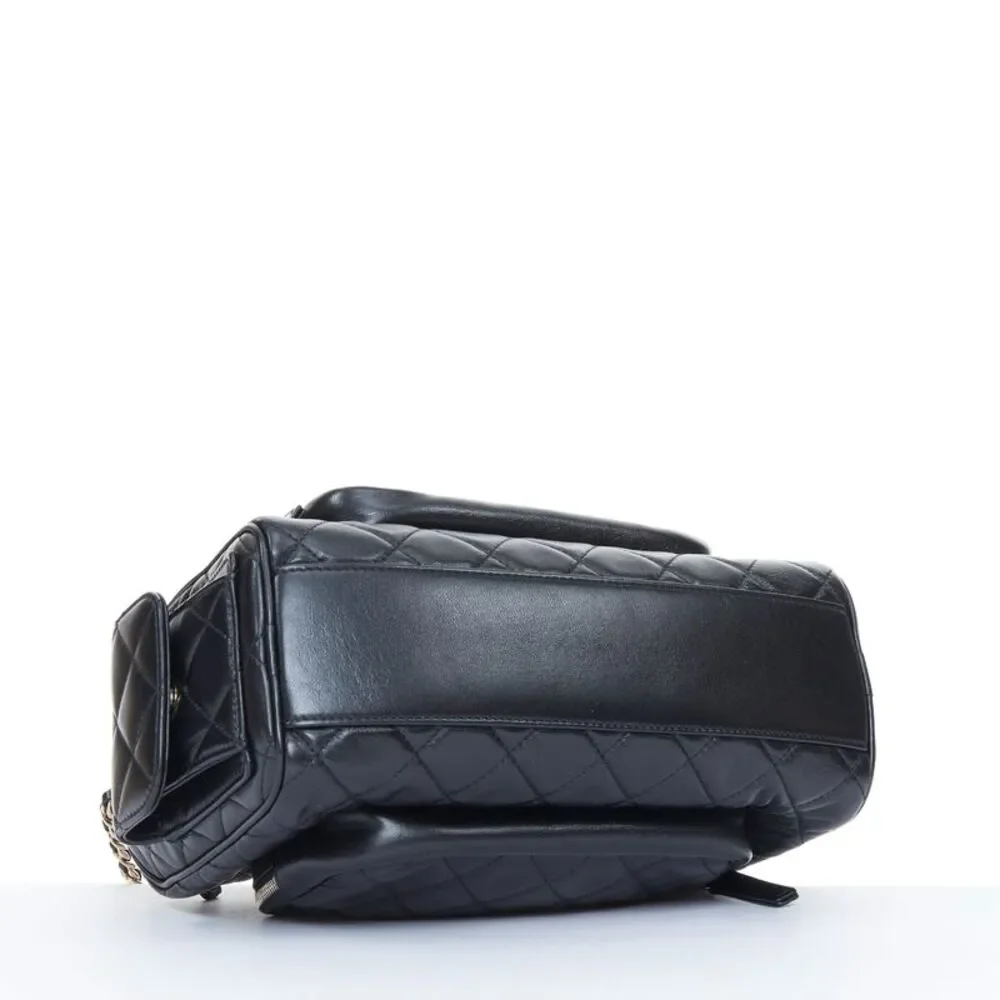 Chanel 2024 Black Leather Multi-Pocket Camera Case Bag